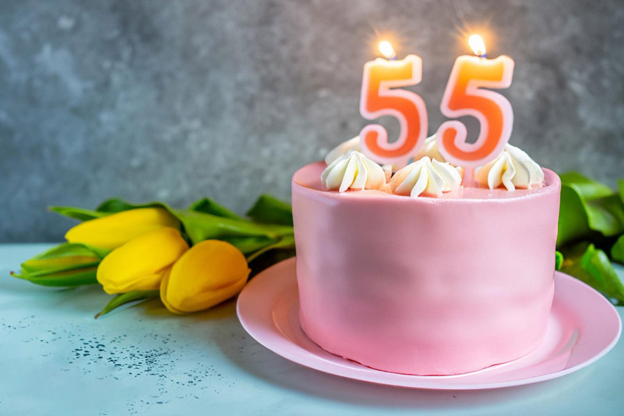 привітання з 55-річчям своїми словами